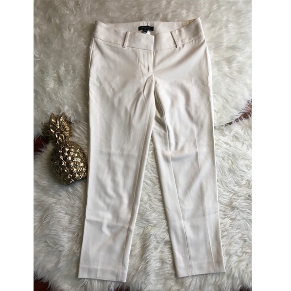 ann taylor winter white pants